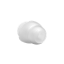 Clear 2 Level Ear Tips for Acoustic Tube Earpiece - 10 per pack