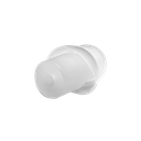 Clear 2 Level Ear Tips for Acoustic Tube Earpiece - 10 per pack