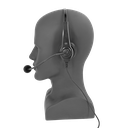 Lightweight Dual Muff Adjustable Headset with Boom Mic