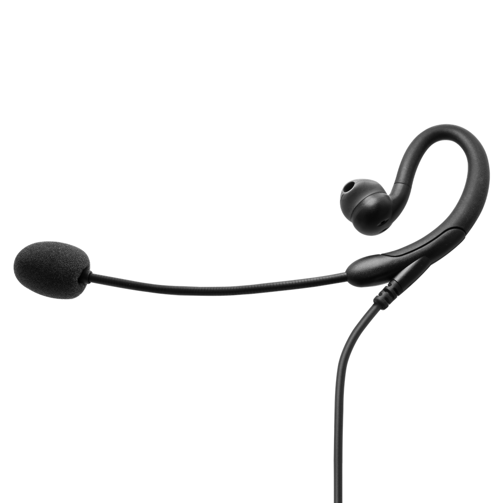1-Wire C-Ring with Boom Mic Earpiece