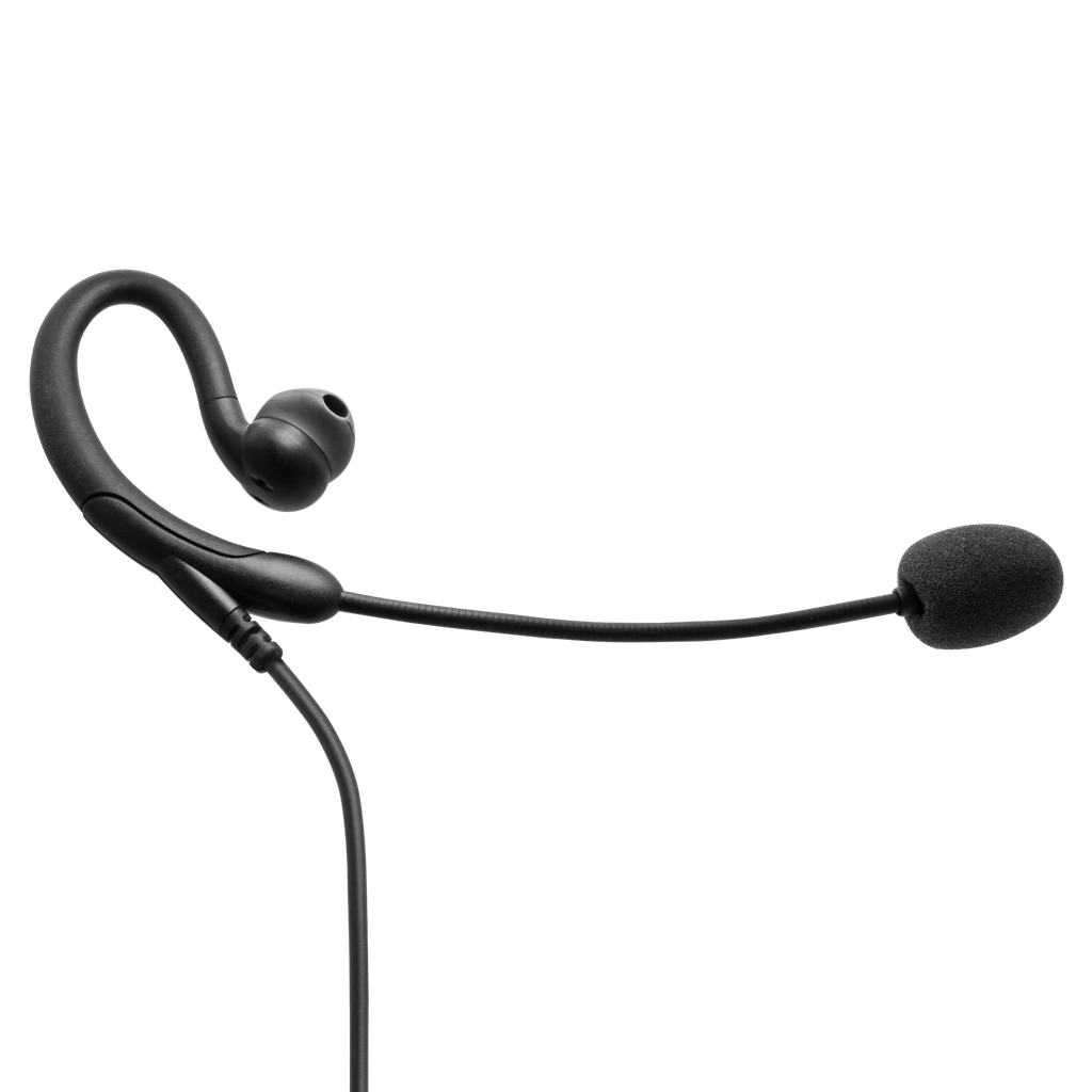 1-Wire C-Ring with Boom Mic Earpiece