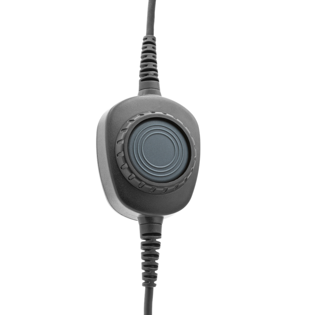 Detachable Coil Cable with Inline PTT & Removable Rings for HS1, HS3, HS5, New HS7 & HS9 Headsets