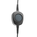 Detachable Coil Cable with Inline PTT & Removable Rings for HS1, HS3, HS5, New HS7 & HS9 Headsets