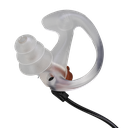 Noise Reduction Ear Fin Tips for Acoustic Tube, Small, Medium, or Large - Pair
