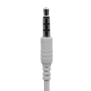 1-Wire SnapLock White Base with Braided Fiber Cloth & Mini Mic