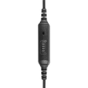 1-Wire SnapLock Earpiece Base with Braided Fiber Cloth & Slim PTT