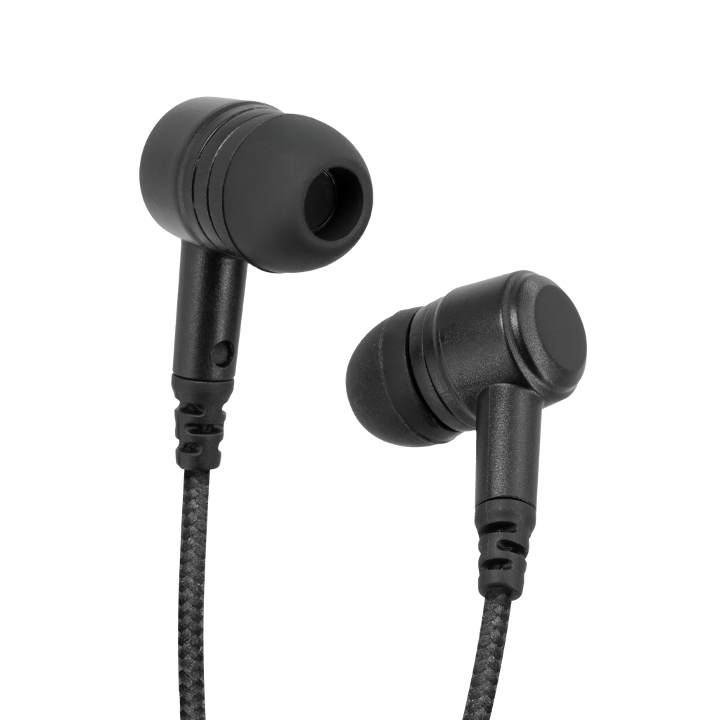 SnapLock Black Covert Dual Earbud Earpiece