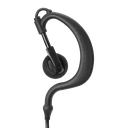 1-Wire Ear Hook Earpiece with 2 Lines Out Bottom of PTT/Mic