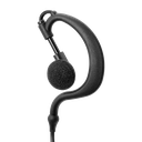 1-Wire Ear Hook Earpiece with 2 Lines Out Bottom of PTT/Mic - ECO Line