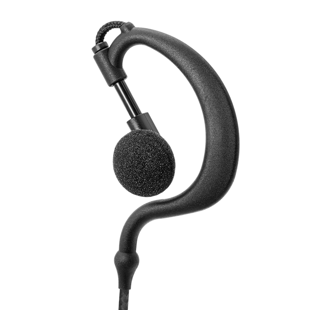1-Wire Ear Hook Earpiece with Braided Fiber Cloth