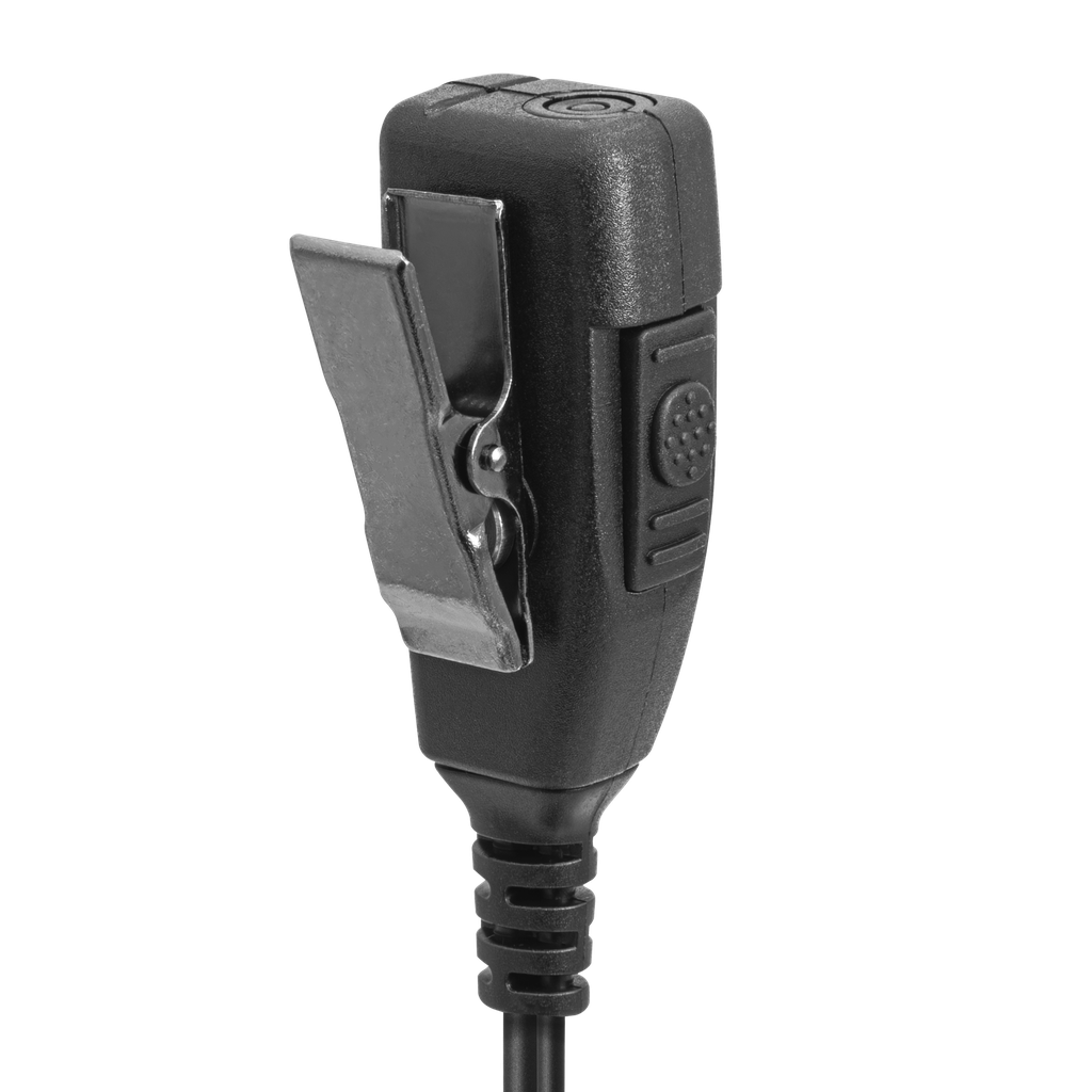 1-Wire Acoustic Tube Earpiece with 2 Lines Out Bottom of PTT/Mic - ECO Line