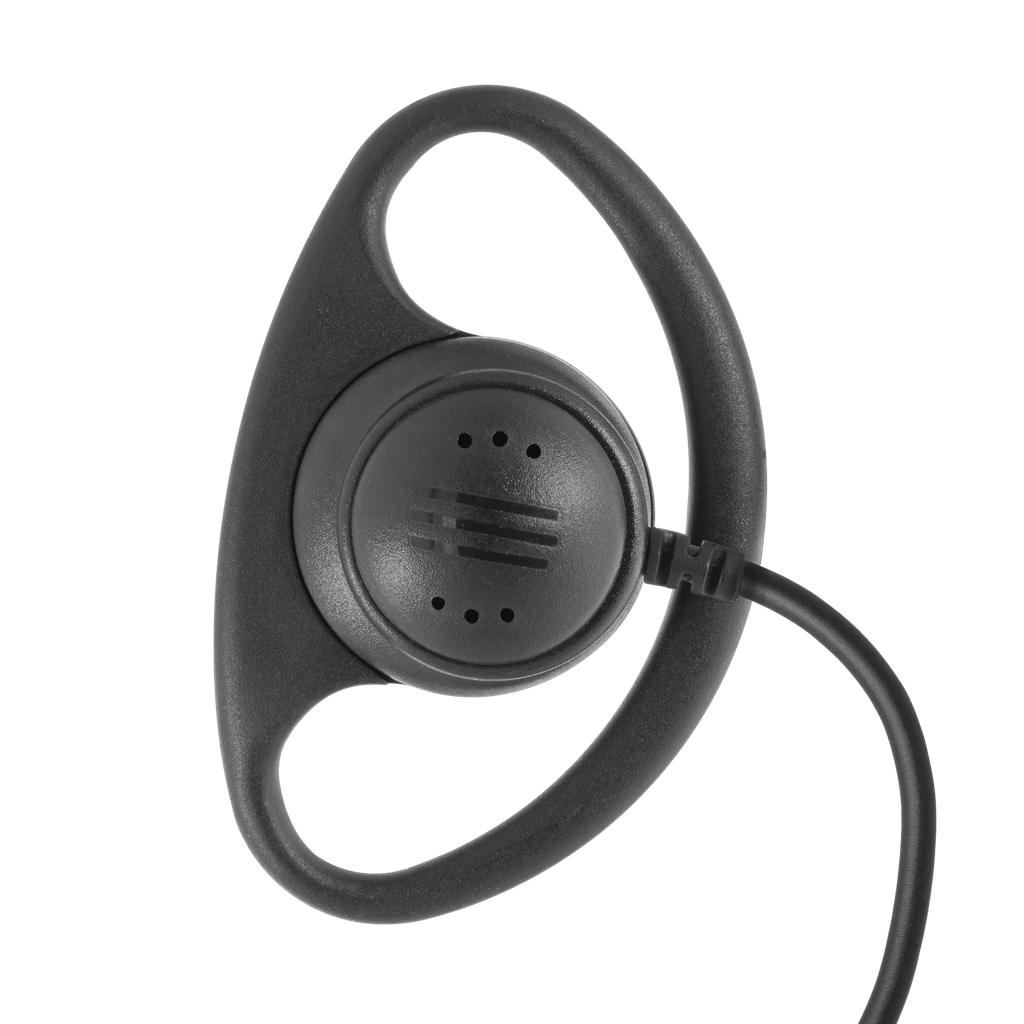 1-Wire D-Ring Earpiece with 2 Lines Out Bottom of PTT/Mic - ECO Line
