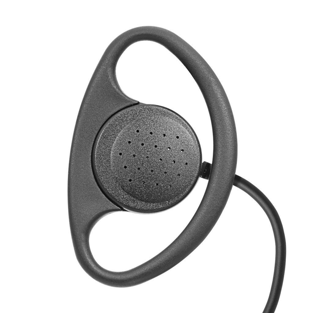 1-Wire D-Ring Earpiece with 2 Lines Out Bottom of PTT/Mic - ECO Line