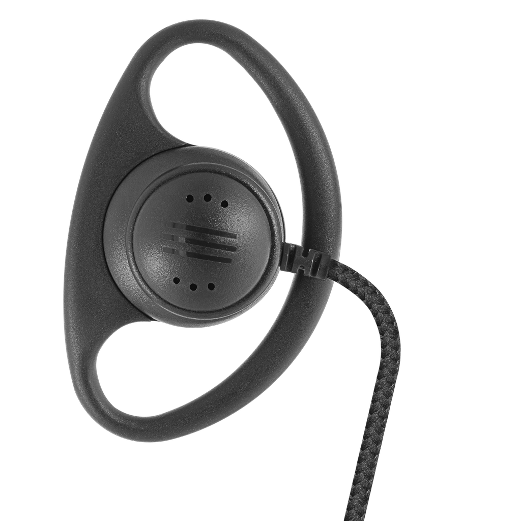 1-Wire D-Ring Earpiece with Braided Fiber Cloth