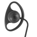 1-Wire D-Ring Earpiece with Braided Fiber Cloth