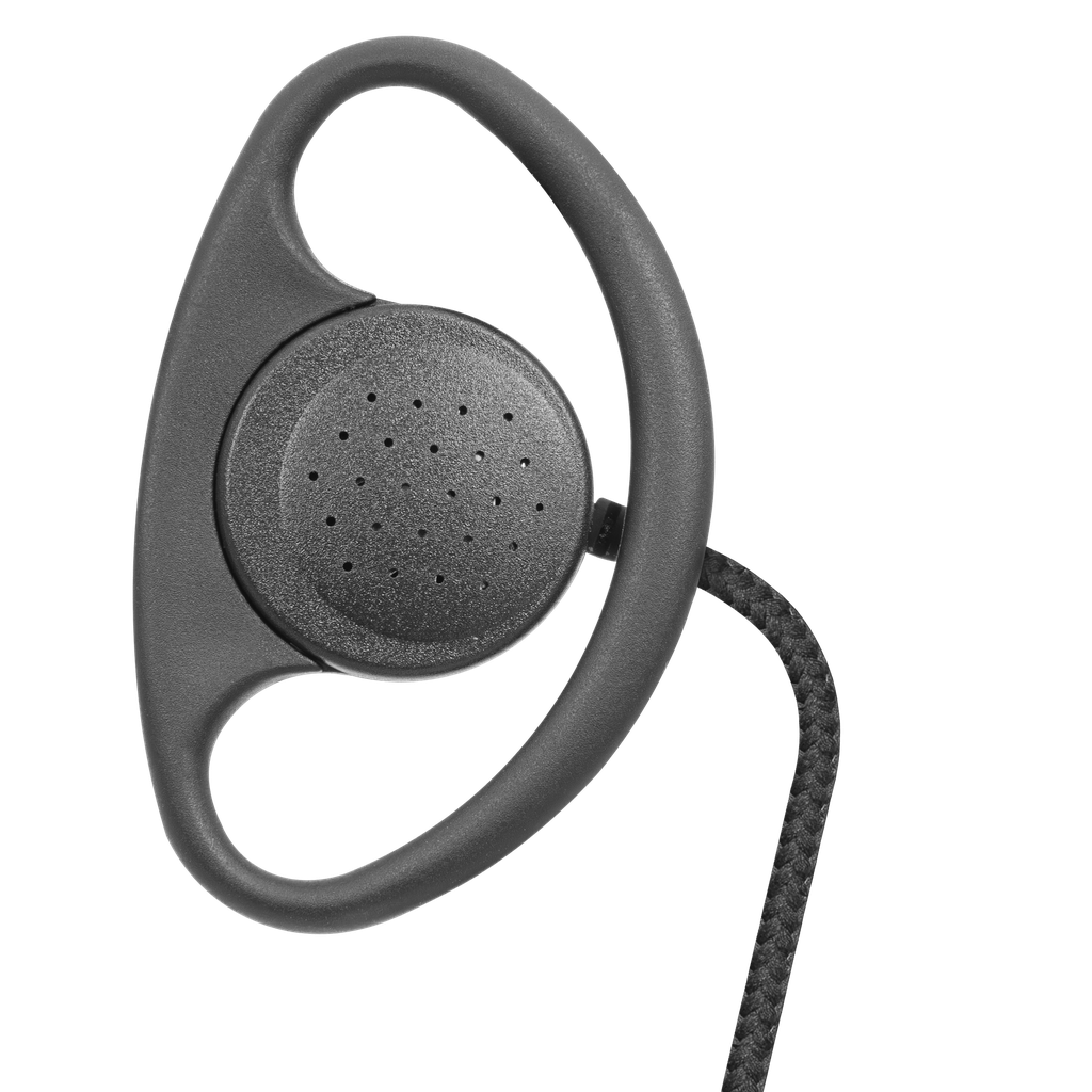 1-Wire D-Ring Earpiece with Braided Fiber Cloth
