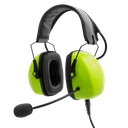 Lightweight Flex Over the Head Dual Muff Headset - Green