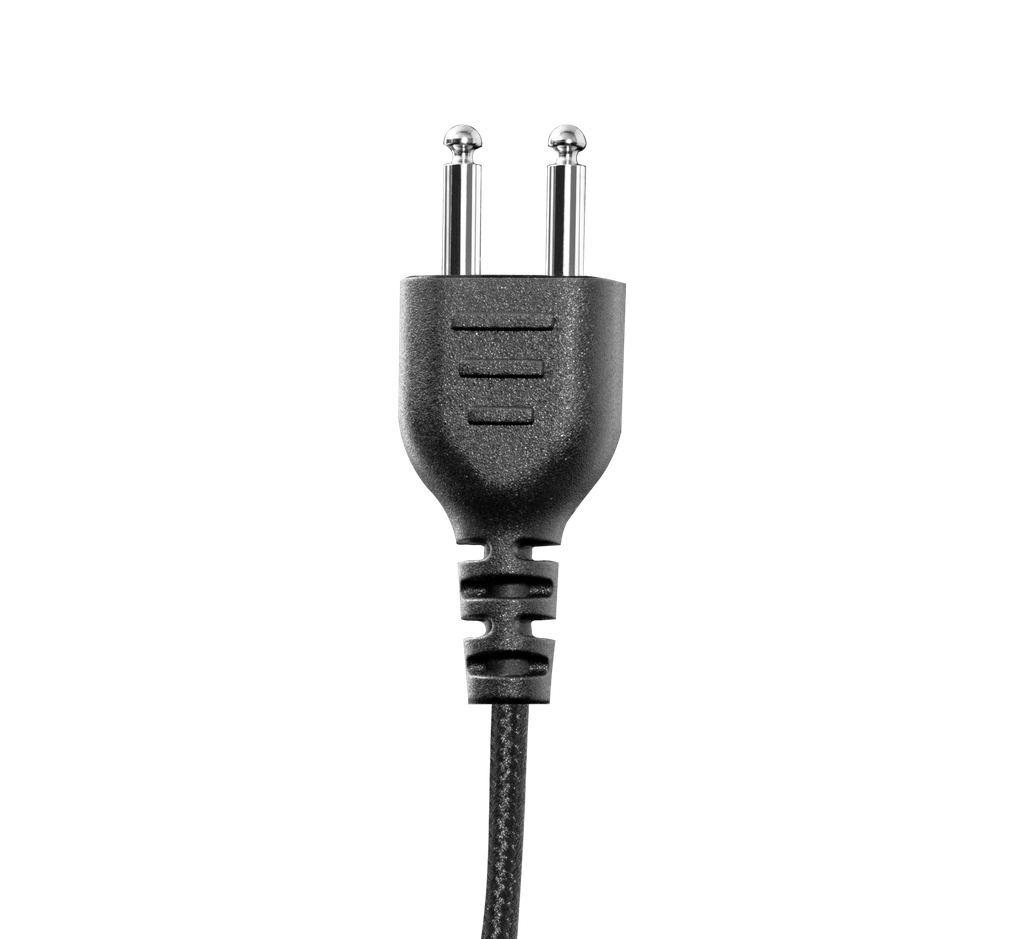 1-Wire SnapLock Earpiece Base with 2 Lines Out Bottom of PTT/Mic & Braided Fiber Cloth