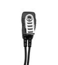 1-Wire SnapLock Earpiece Base with 2 Lines Out Bottom of PTT/Mic & Braided Fiber Cloth