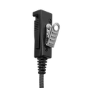 2-Wire SnapLock Earpiece Base PTT with Braided Fiber Cloth