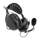 Over-the-Head Dual Muff Heavy Duty Headset with Adjustable Boom Mic - David Clark Pinout