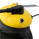 Behind the Head Dual Muff Headset with PTT on Cable - Yellow