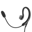 1-Wire C-Ring with Boom Mic Earpiece with Braided Fiber Cloth