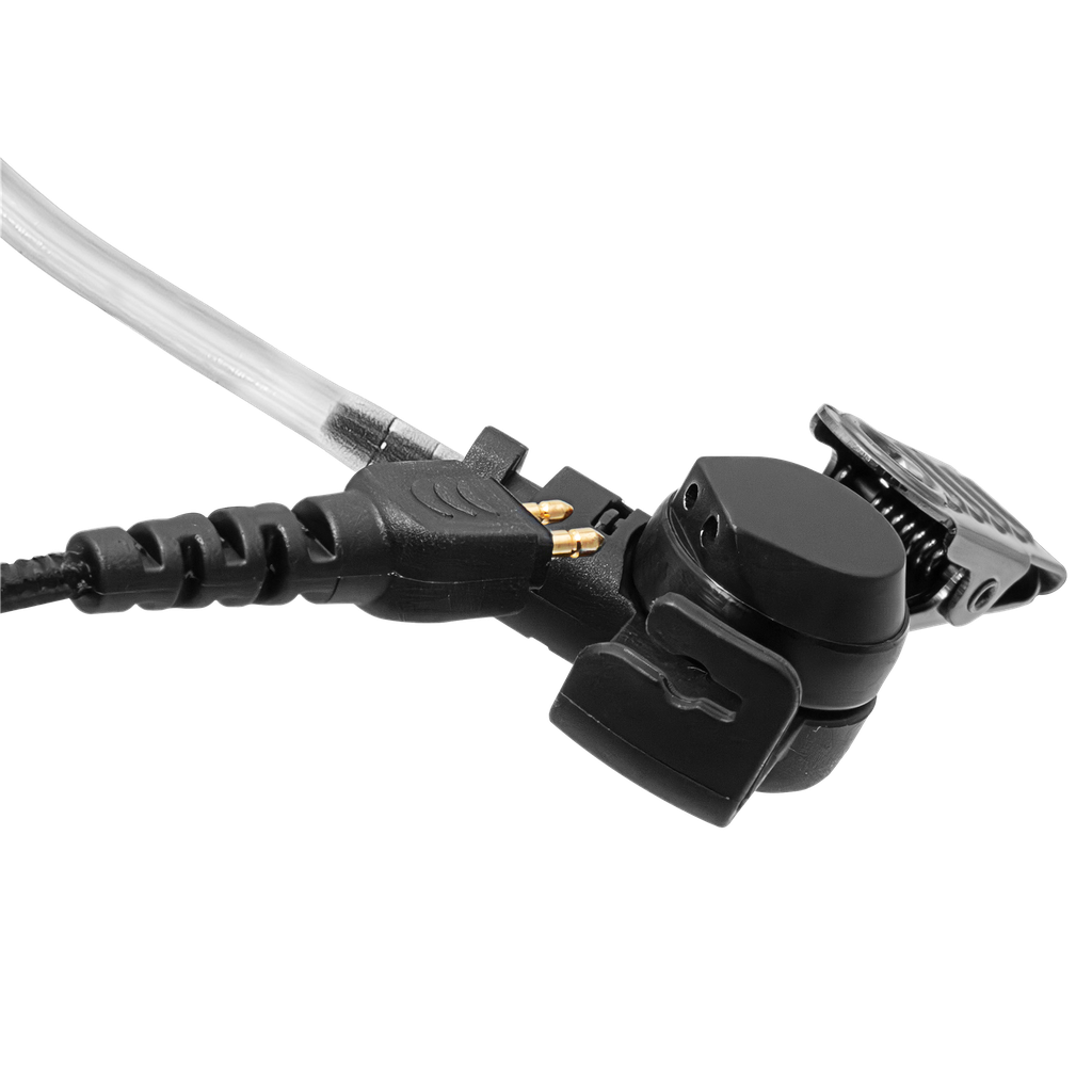 2-Wire Acoustic Tube Earpiece with Braided Fiber Cloth