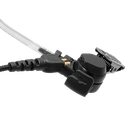2-Wire Acoustic Tube Earpiece with Braided Fiber Cloth