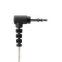 Receive Only Micro Slide Earpiece with Braided Fiber Cloth
