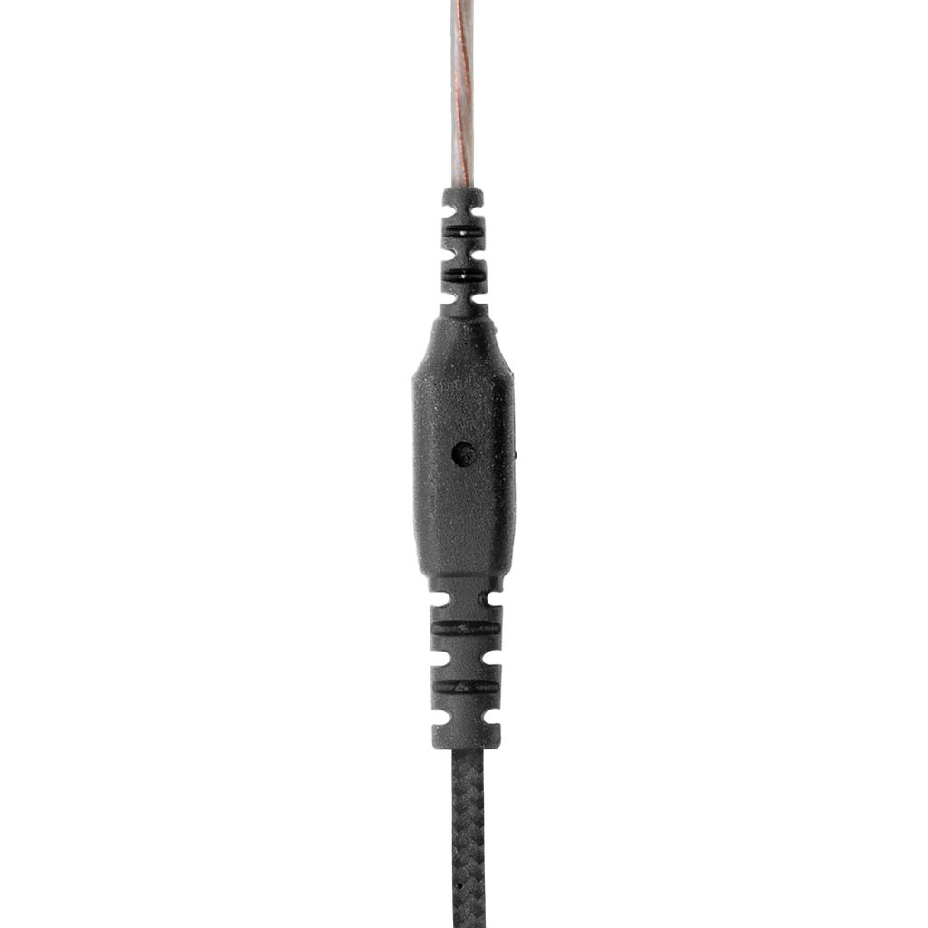 Receive Only Micro Slide Earpiece with Braided Fiber Cloth