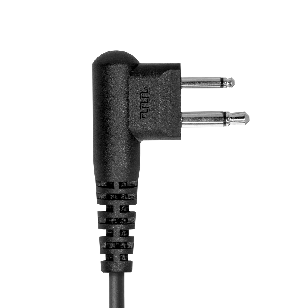 Throat Mic Acoustic Tube w/ Inline PTT & Extra Tip