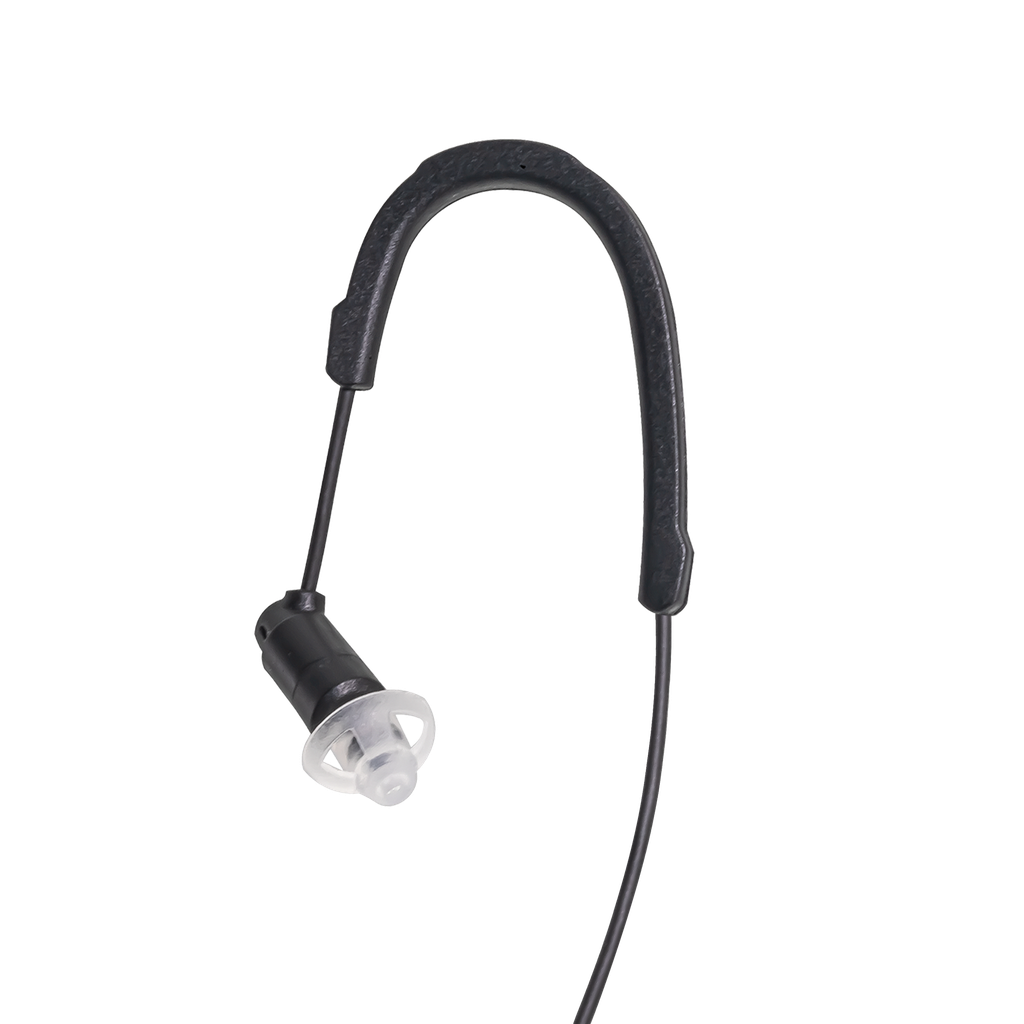 Receive-Only Original HDIE Earpiece with Braided Fiber Cloth - Black