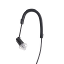 Receive-Only Original HDIE Earpiece with Braided Fiber Cloth - Black