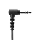 Receive-Only Original HDIE Earpiece with Braided Fiber Cloth - Black
