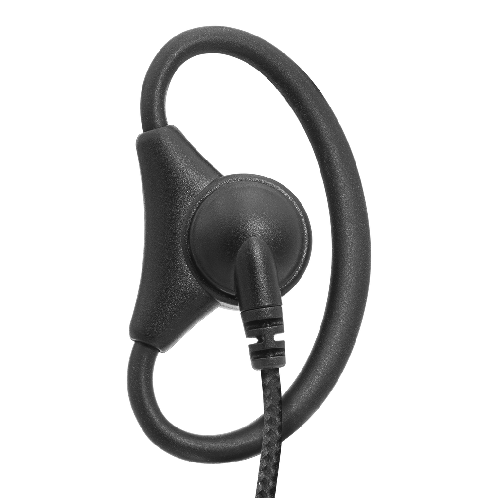 1-Wire D-Ring Adjustable Earpiece with Braided Fiber Cloth