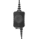 1-Wire SnapLock Earpiece Base with Braided Fiber Cloth & Large PTT