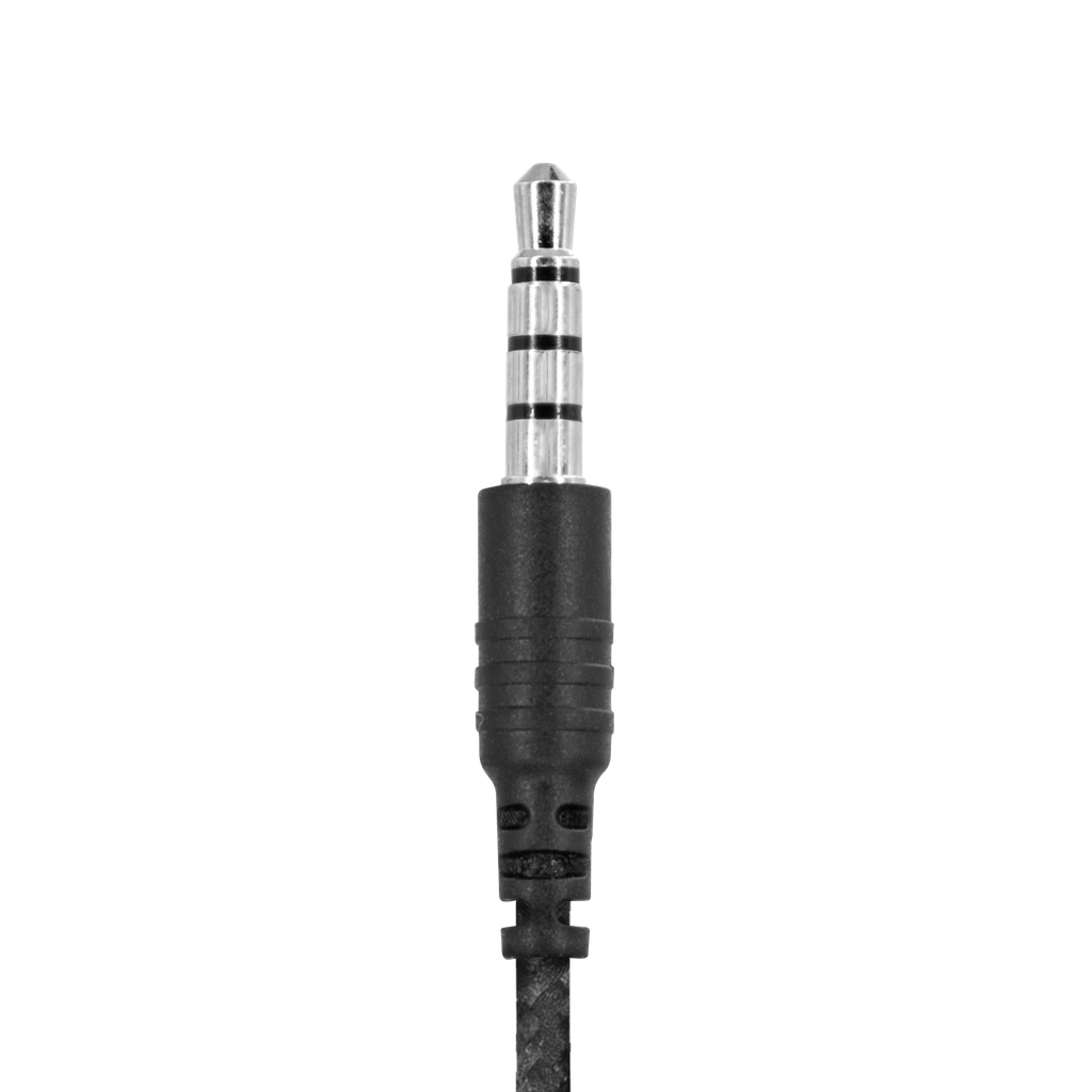 1-Wire SnapLock Earpiece Base with Braided Fiber Cloth & NO PTT