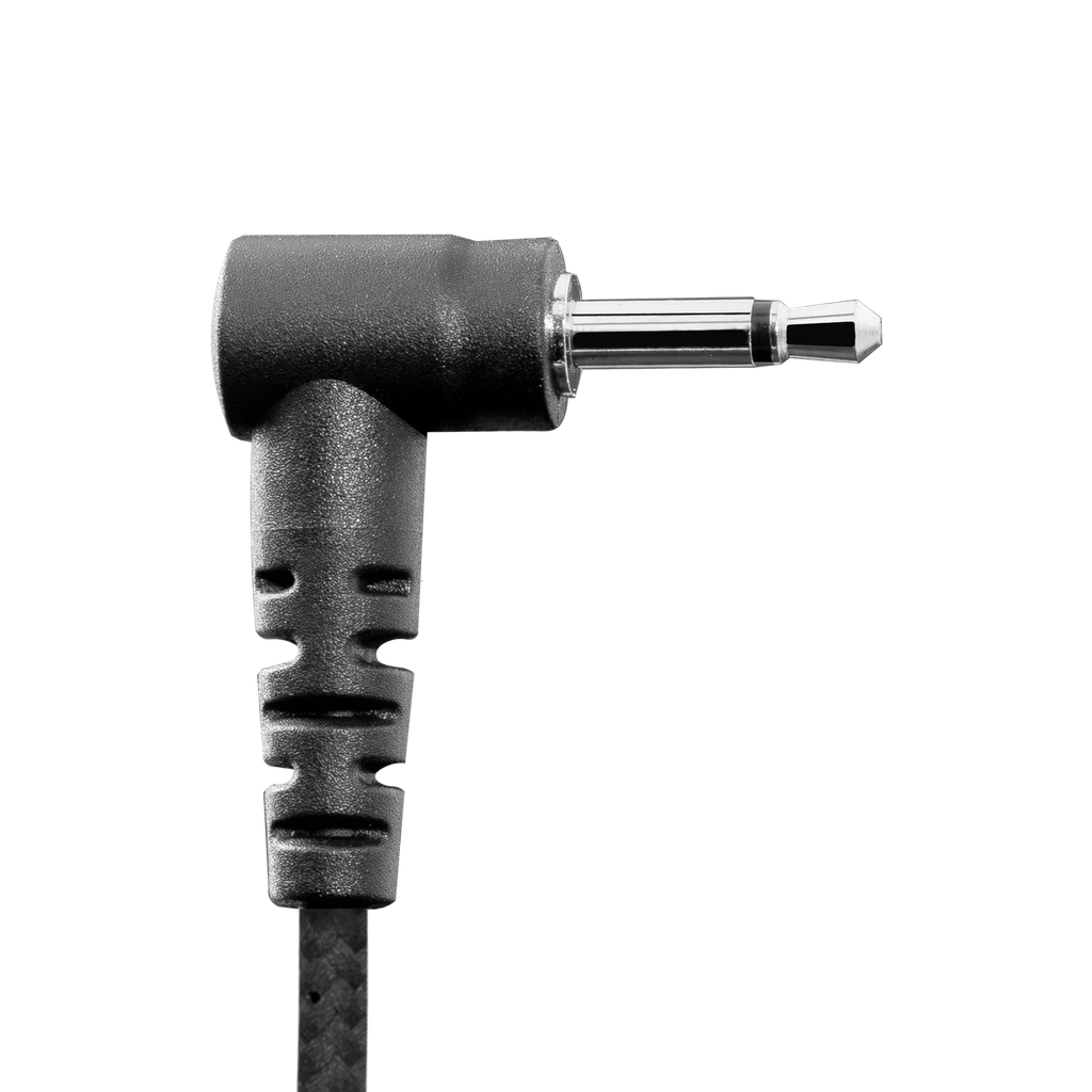 Receive Only High-Def In-Ear Gel Earpiece with Braided Fiber Cloth