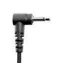 Receive Only High-Def In-Ear Gel Earpiece with Braided Fiber Cloth