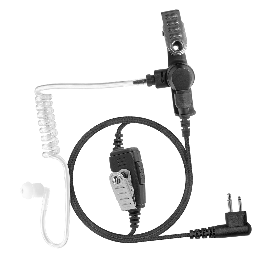 [AT+1W-M12] 1-Wire Acoustic Tube Earpiece with Braided Fiber Cloth (Motorola - M12)