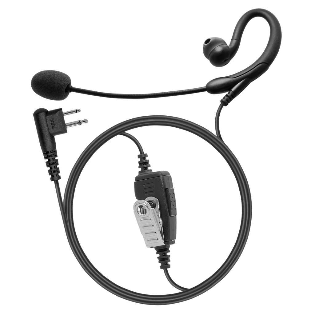1-Wire C-Ring with Boom Mic Earpiece