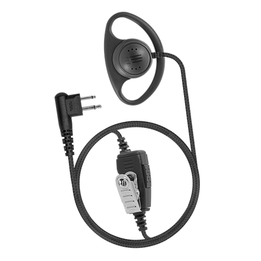 1-Wire D-Ring Earpiece with Braided Fiber Cloth