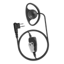 1-Wire D-Ring Earpiece with Braided Fiber Cloth