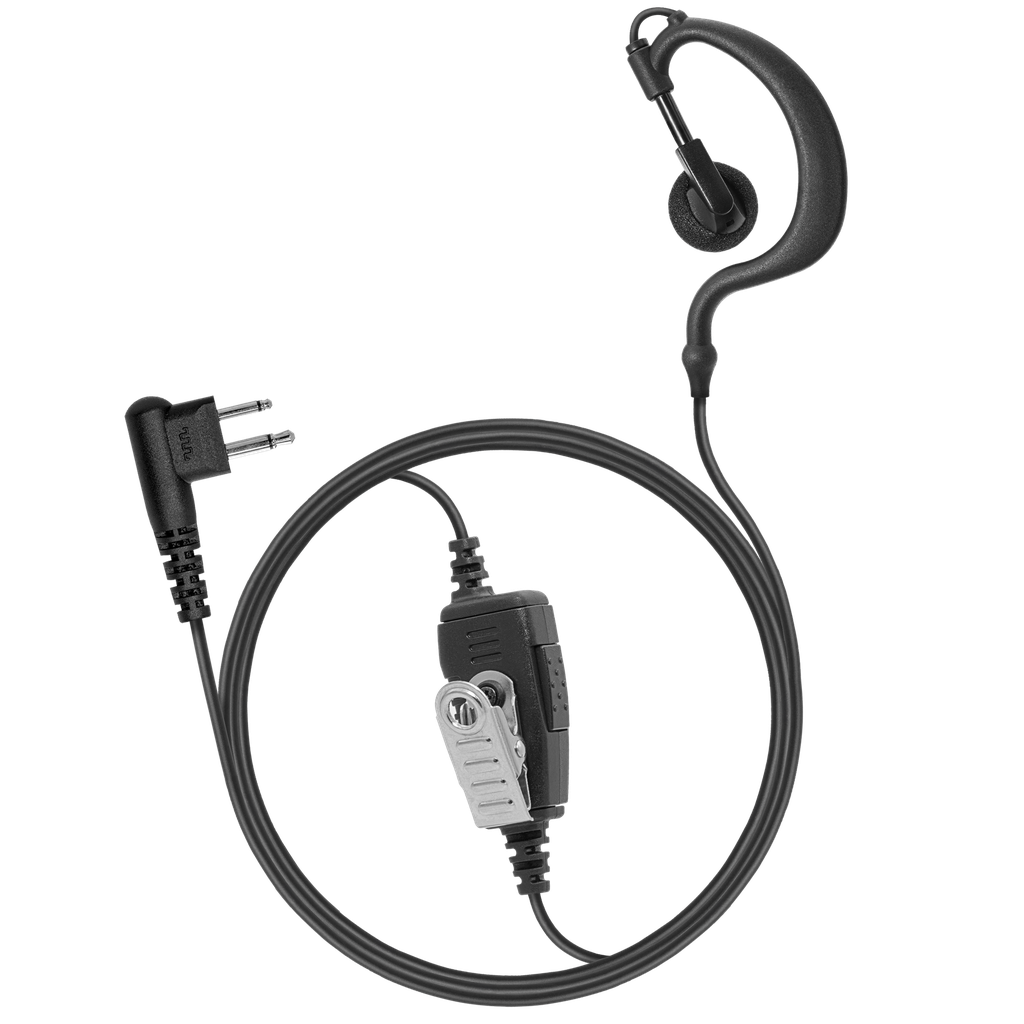 [EH1W-M12] 1-Wire Ear Hook Earpiece (Motorola - M12)