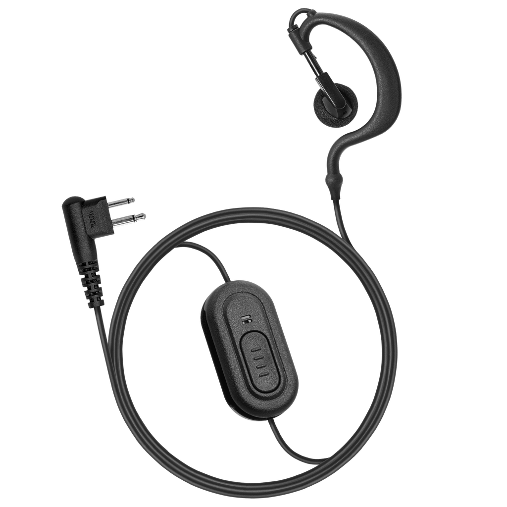 1-Wire Ear Hook Earpiece - Wrap-Tight PTT