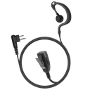 1-Wire Ear Hook Earpiece with 2 Lines Out Bottom of PTT/Mic - ECO Line