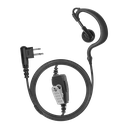 1-Wire Ear Hook Earpiece with Braided Fiber Cloth