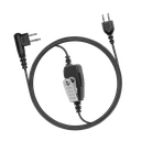 1-Wire SnapLock In-Line PTT Earpiece Base