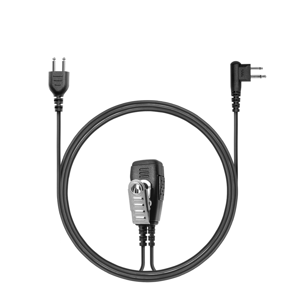 1-Wire SnapLock Earpiece Base with 2 Lines Out Bottom of PTT/Mic